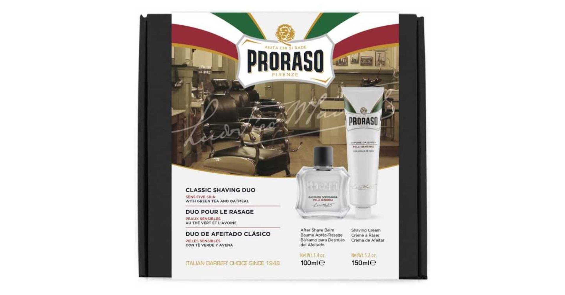 Proraso Duo Gift Pack White borotvakrém és borotválkozás utáni balzsam ...