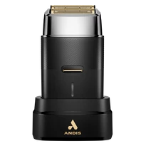 Andis ProFoil Plus II Titanium Foil Shaver Cord/Cordless (Black Chrome) villanyborotva