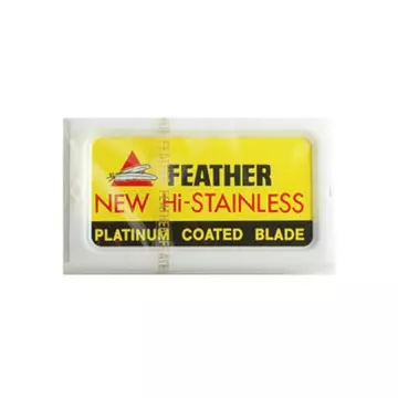 Feather New Hi-Stainless Platinum Coated DE Blades borotvavpenge (10db/csom)
