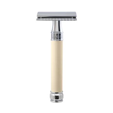 Edwin Jagger DE87RC14BL Closed Comb Rubber Coated (im. ivory) biztonsági borotva