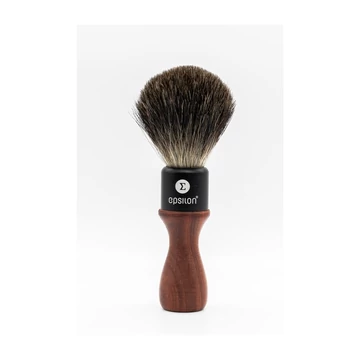 Epsilon Black Badger Shaving Brush African Blackwood 50/24mm borotvapamacs