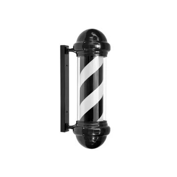 Barber Pole Black & White (black body) barberforgó 76cm