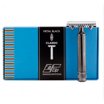 Fatip Metal Black  Classic Grande Safety Razor