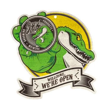 Hey Joe! Door Sign OPEN/CLOSED (32x32cm)