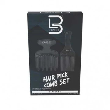 L3VEL3 Hair Pick Comb Set fésű szett (2db)