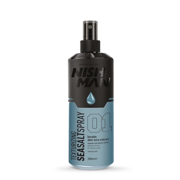 Nish Man Texturizing Sea Salt tengeri sós beszárító spray (Keratin & Aloe Vera) 200ml