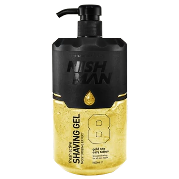 Nish Man Fresh Active Shaving Gel (Gold) 1000ml (Pro Size)