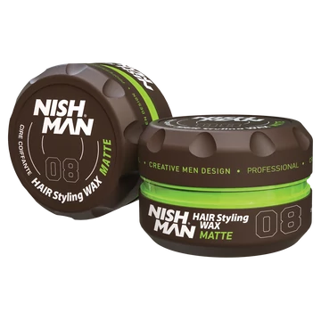 Nish Man Hair Styling Matte Wax (08) 150ml