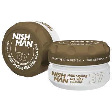 Nish Man Hair Styling Gel Wax Gold One (B7) 150ml