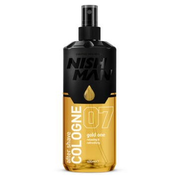 Nish Man After Shave Lotion Cologne 07 Gold One 400ml (Pro Size)