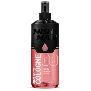 Nish Man After Shave Lotion Cologne 03 Nesly 400ml (Pro Size)