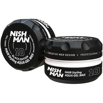 Nish Man hajformázó Aqua Gel Wax (10) Black Edition 150ml