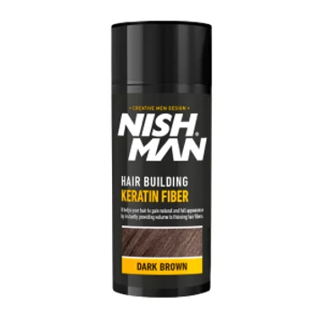 Nish Man Hair Building Keratin Fiber (dark brown) 20g