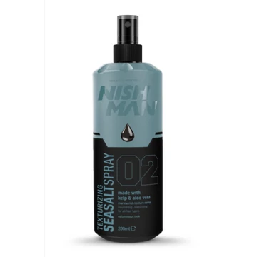 Nish Man Texturizing Sea Salt (02) tengeri sós beszárító spray (Kelp & Argan) 200ml