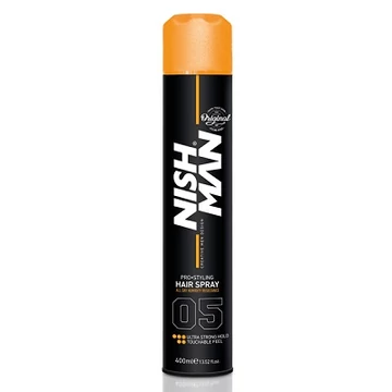 Nish Man Pro Styling Hair Spray (05) Ultra Strong Hold 400ml