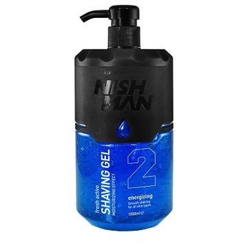 Nish Man Fresh Active Shaving Gel (Blue) 1000ml (Pro Size)