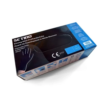 Nitrile Gloves Black - Powder Free - (L) (100 pcs/box)