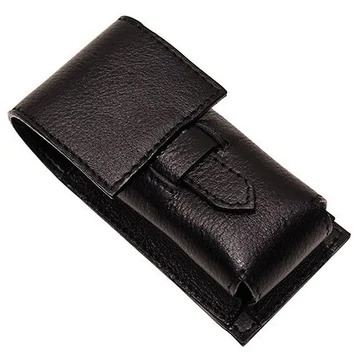 Parker LPBR-BLK Leather Shaving Brush Case (black)