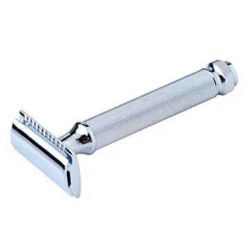Pearl T121 Safety Razor Double Edge Closed Comb Chrome