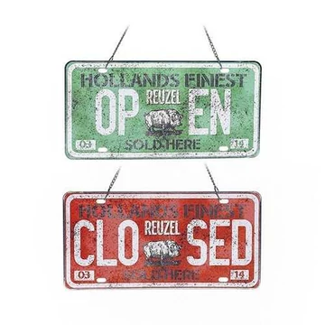 Reuzel Open/Closed Door Sign (61cm x 28cm)