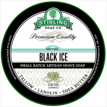 Stirling Shaving Soap Black Ice 170ml
