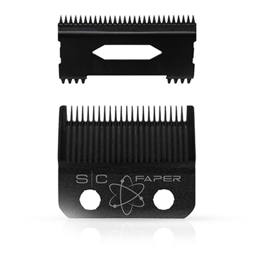 StyleCraft Replacement Faper + Slim Deep Tooth - Black Diamond Carbon DLC Clipper Blade Set