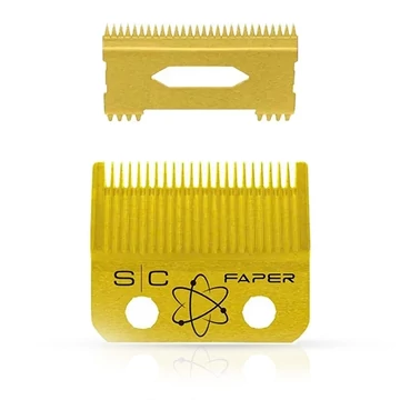 StyleCraft Replacement Faper + Slim Deep Tooth - Gold Titanium Fade Clipper Blade Set