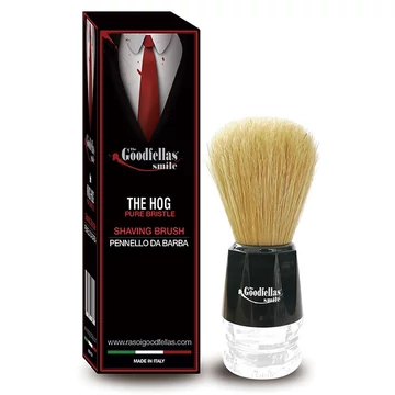 The Goodfellas' Smile Shaving Brush - The Hog Pure Bristle by Omega borotva pamacs