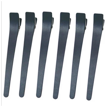 Eurostil Hair Clips Black (6pcs) 115mm