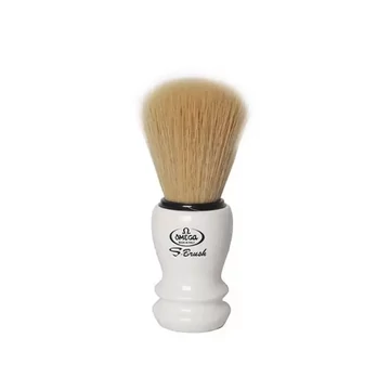 Omega Shaving Brush (White) borotvapamacs