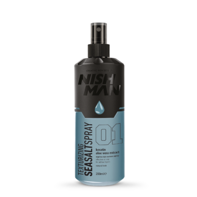 Nish Man Texturizing Sea Salt Spray (Keratin & Aloe Vera) 200ml (új)