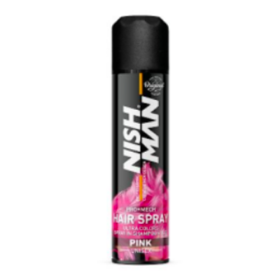 Nish Man Pro Mech Coloring Hair Spray (pink)150ml