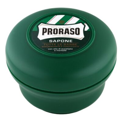 Proraso Shaving Soap in a bowl Green borotválkozó szappan 150ml
