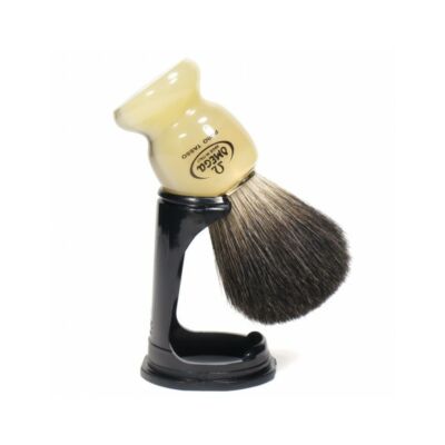 Omega Pure Badger Shaving Brush with Stand