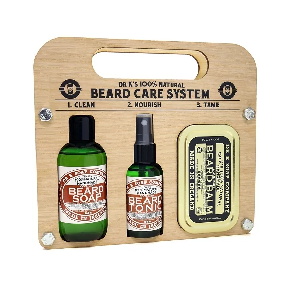 Dr K Beard Care System (Cool Mint) szakállápoló szett