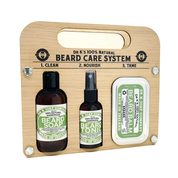 Dr K Beard Care System (Woodland) szakállápoló szett