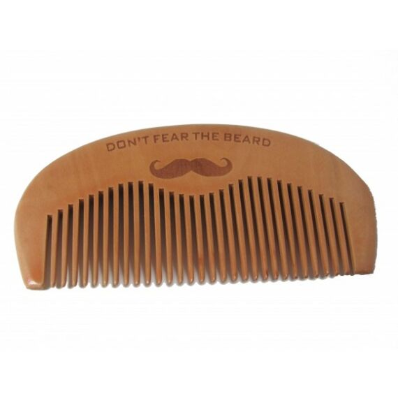 Kent Beard Comb (Wooden) "Don't Fear The Beard" szakállfésű