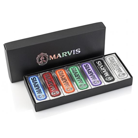 Marvis fogkrém válogatás ajándékszett diszdobozban (7x25ml)