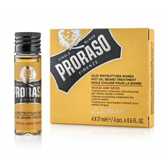 Proraso Beard Hot Oil Treatment Wood & Spice kezelés (4 x17ml)