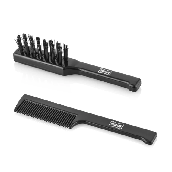 Proraso Moustache & Beard Brush and Comb Set