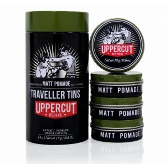Uppercut Deluxe Traveller Tin Matt Pomade (4 x 18g)