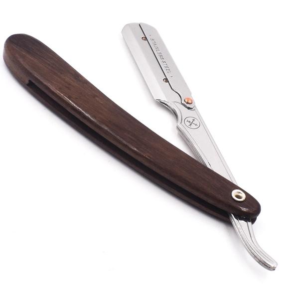 Parker SRDW  Shavette Straight Razor Wood Handle