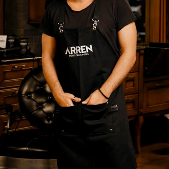 Arren Barber Apron Black  borbély kötény