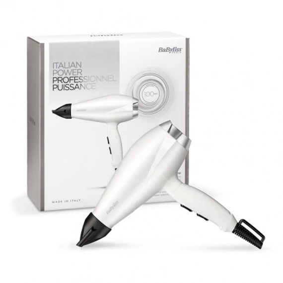 BaByliss Speed Pro 2000W Silver/White hajszárító