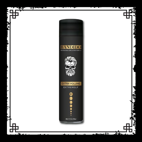 Bandido Hair Spray Extremely (Black) - Maximum Hold, Extra Volume 400ml