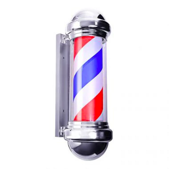 Barber Pole Chrome 50cm (világító forgó)