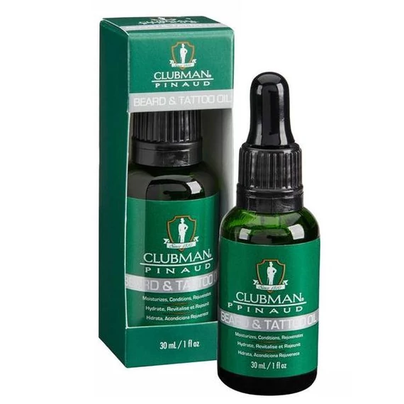 Clubman Pinaud Beard & Tattoo Oil szakállolaj 30ml