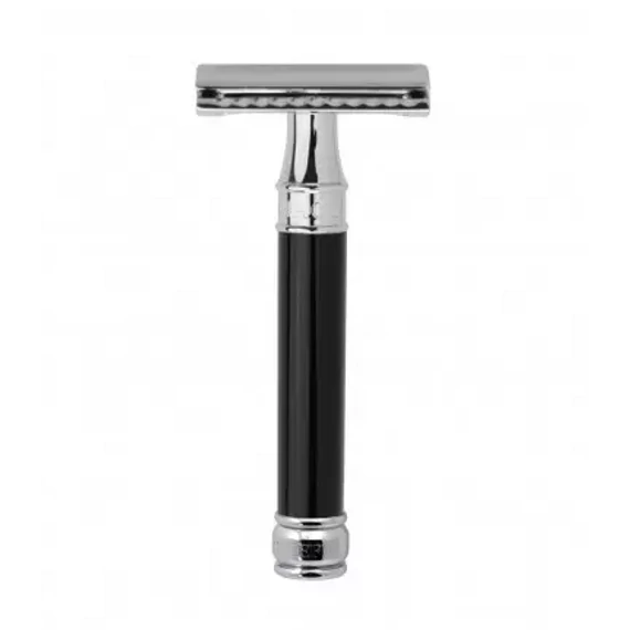 Edwin Jagger Safety Razor (DE) Ebony / Chrome - DE86