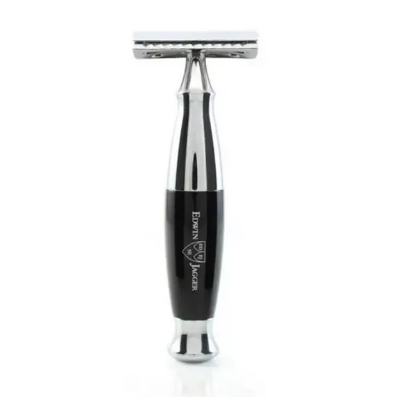 Edwin Jagger R366CRSR Black/Chrome Safety Razor