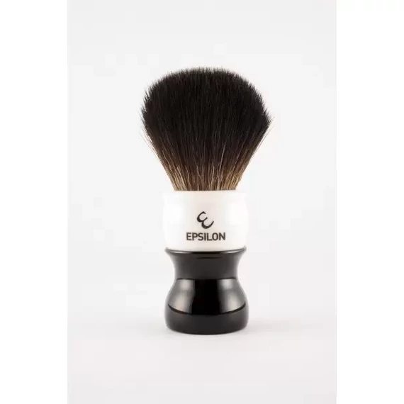 Epsilon Black Fibre Black & White Shaving Brush 54/26mm borotvapamacs